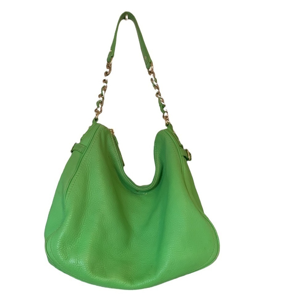 Kate Spade Cobble Hill Finley Hobo Pebbled Leather Shoulder Bag Shamrock Green - Picture 4 of 16